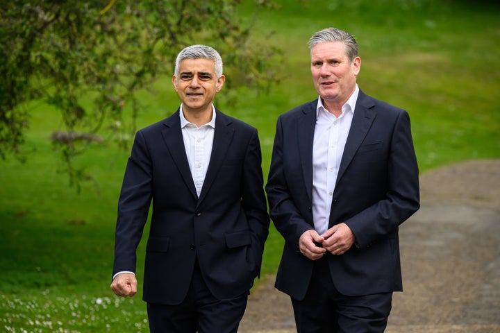 Mayor of London Sadiq Khan and Labour Leader Keir Starmer 