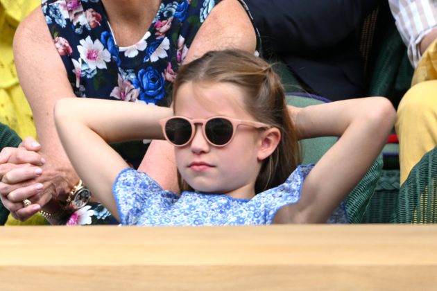 Princess Charlotte of Wales at the Wimbledon 2023 men's final, looking like the queen of cool.