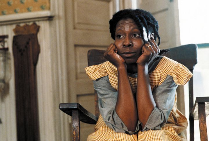 Whoopi Goldberg on the set of "The Color Purple."