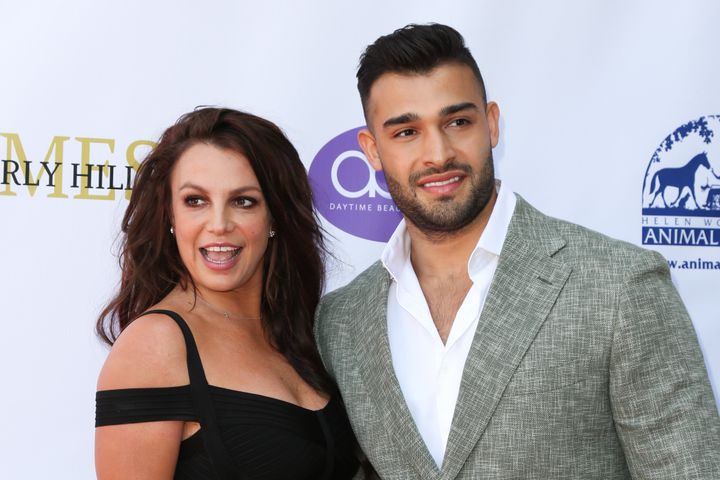 Britney Spears and Sam Asghari attend the 2019 Daytime Beauty Awards in Los Angeles. The exes are just steps away from finalizing their divorce.