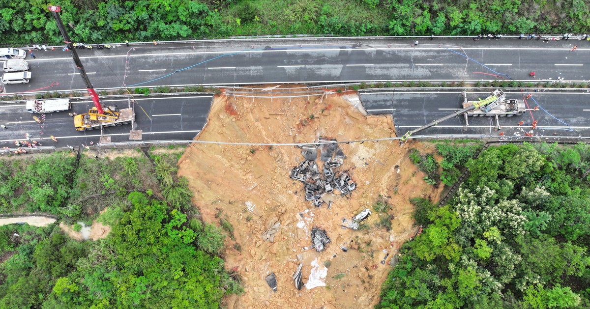 Death Toll In Southern China Highway Collapse Climbs To 48 As Search Continues Death Toll In Southern China Highway Collapse Climbs To 48 As Search Continues