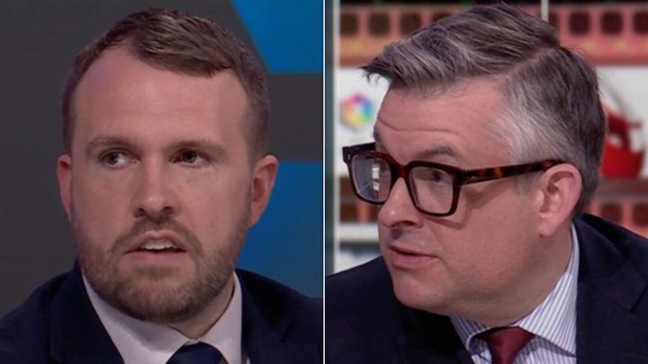 Jonathan Gullis and Jon Ashworth clashed on the BBC.