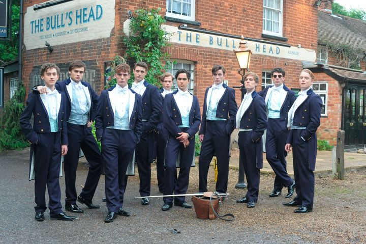 Josh and a host of impressive British talent in The Riot Club