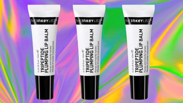 The Tripeptide Plumping lip balm by the Inkey List is completely irritation- and tingle-free. 