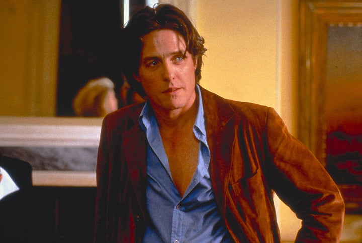 Hugh Grant in character as Daniel Cleaver