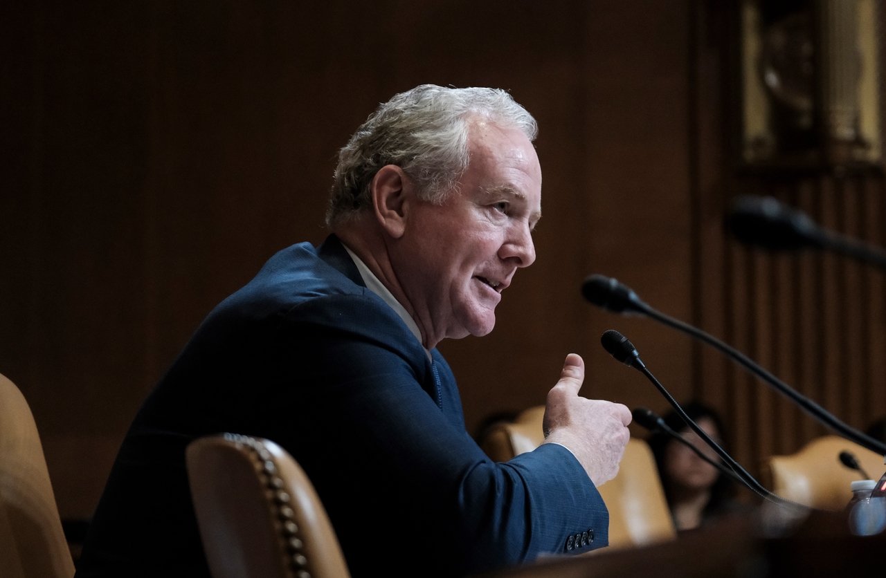 Van Hollen (D-MD) during a Senate hearing on May 2, 2024.