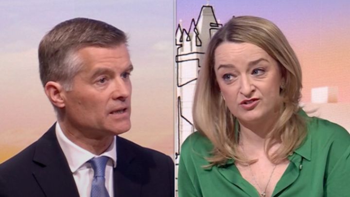 Laura Kuenssberg called out Mark Harper for saying the government's "plan" is working