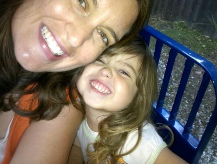 "Ada and I on the train at the Santa Barbara Zoo a few months after Benjamin's stillbirth," the author writes. "Parenting my daughter helped me get out of bed in the morning as I mourned my son."