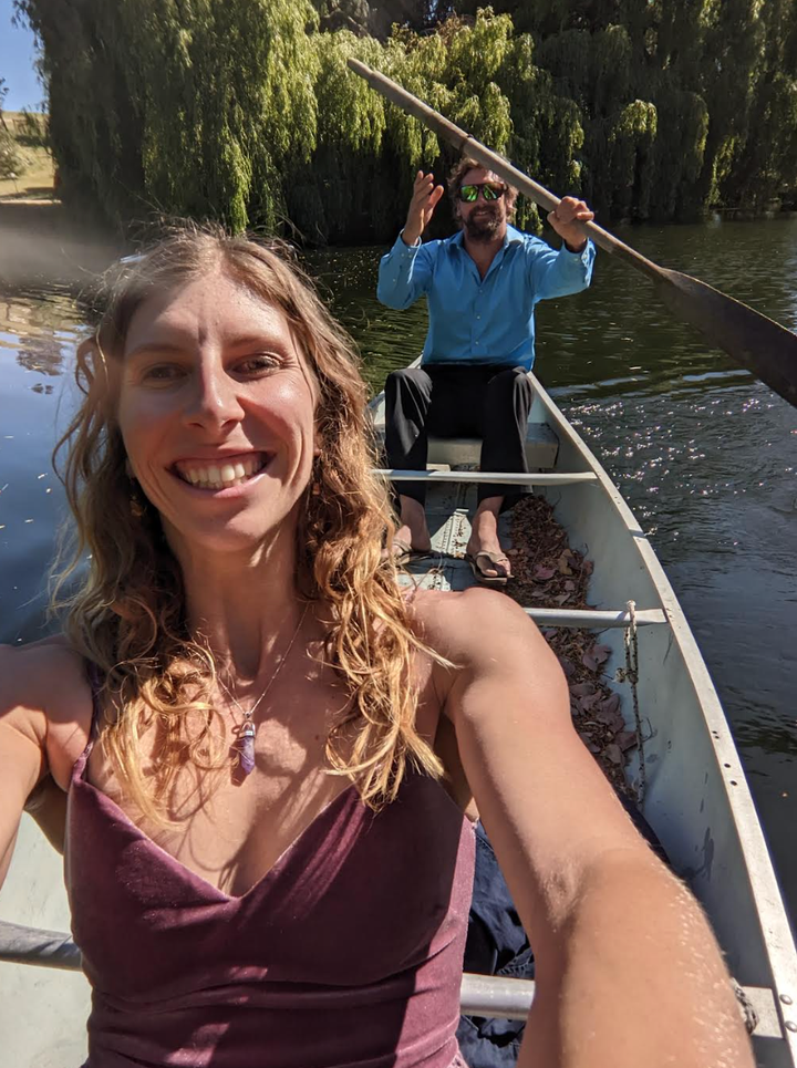 "We continue to enjoy sitting quietly in boats together," the author writes.