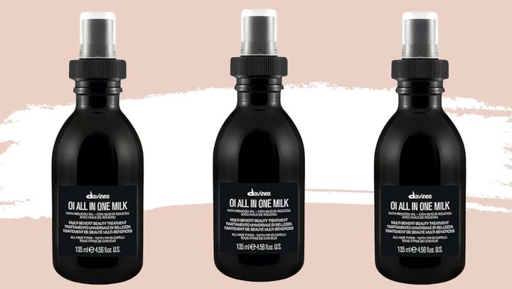 The Davines Oi hair milk can instantly hydrates and smoothes hair. 