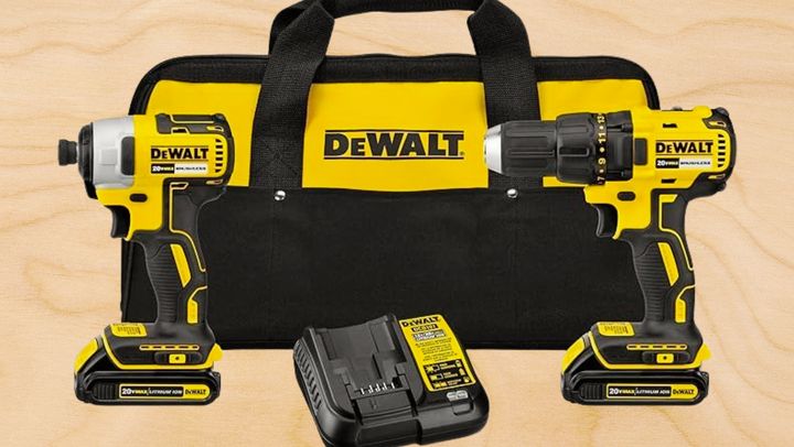 Amazon is offering the highly-rated DeWalt cordless drill power combo kit for $150.