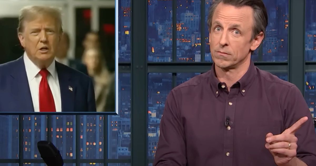 Seth Meyers Goes ‘Out On A Limb’ With Trump Jail Prediction: ‘For Real!’