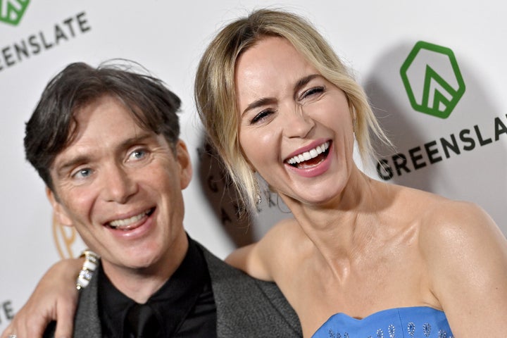 Oppenheimer co-stars Cillian Murphy and Emily Blunt