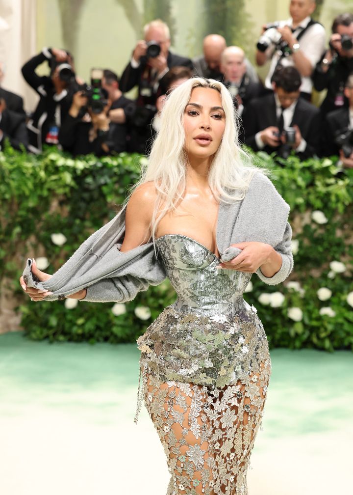Kim Kardashian attends the Met Gala at the Metropolitan Museum of Art on May 6, 2024, in New York City.