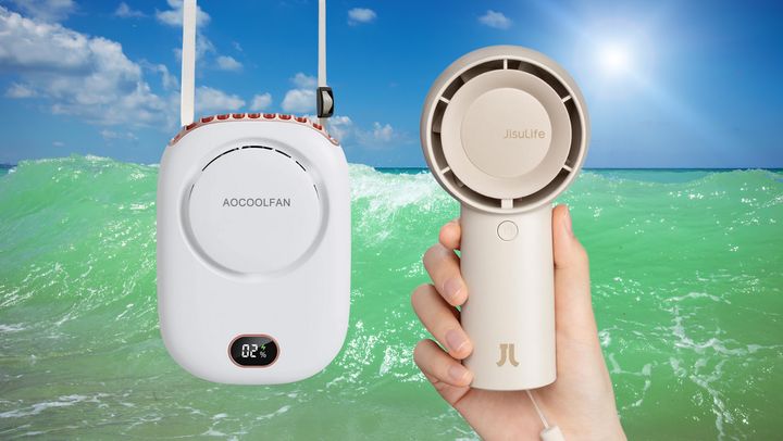 Handheld fans from Aocoolfan and Jisulife