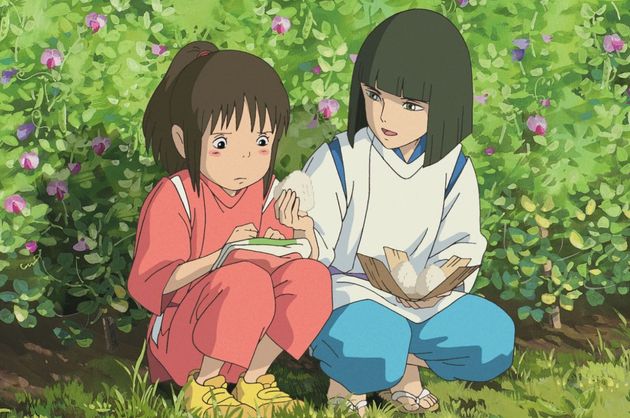 Chihiro and Haku in the original 2001 animated film