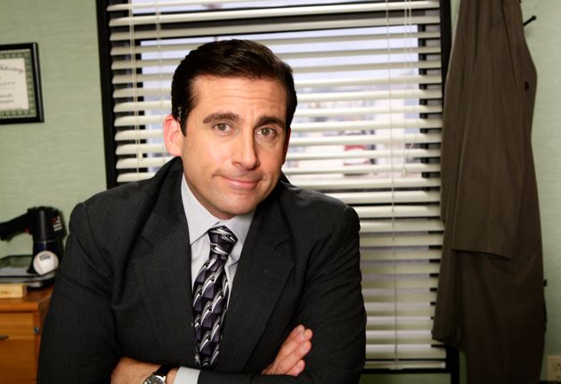 Steve Carell as Michael Scott in the American remake of The Office