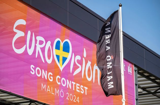 The outside of Malmö Arena, where this year's Eurovision Song Contest is due to take place