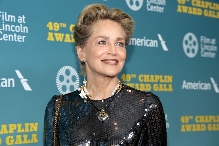 Sharon Stone attends the 49th Chaplin Award Honoring Jeff Bridges on April 29 in New York City. On Thursday, she spoke about how Hollywood treated her after she nearly died from a brain hemorrhage in 2001.
