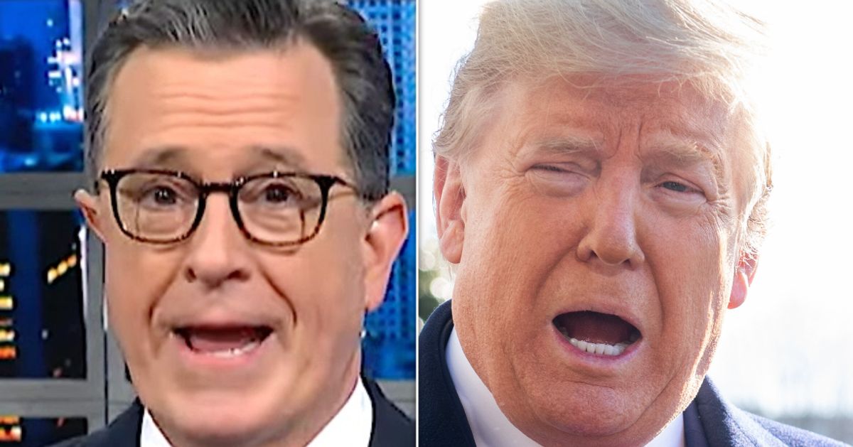 Stephen Colbert Exposes Trump's Most 'Stirringly Stupid' Moneymaking Scheme Yet
