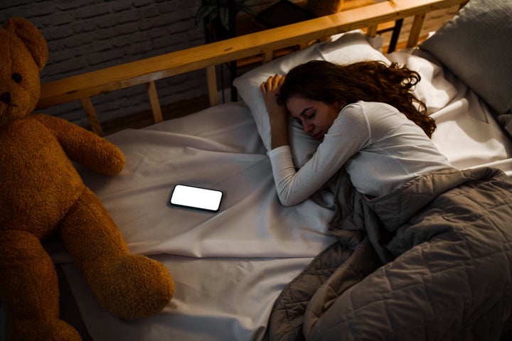 White Noise Helping Female With Insomnia Fall Asleep