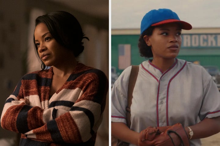 Chanté Adams in A Man In Full (left) and A League Of Their Own (right)