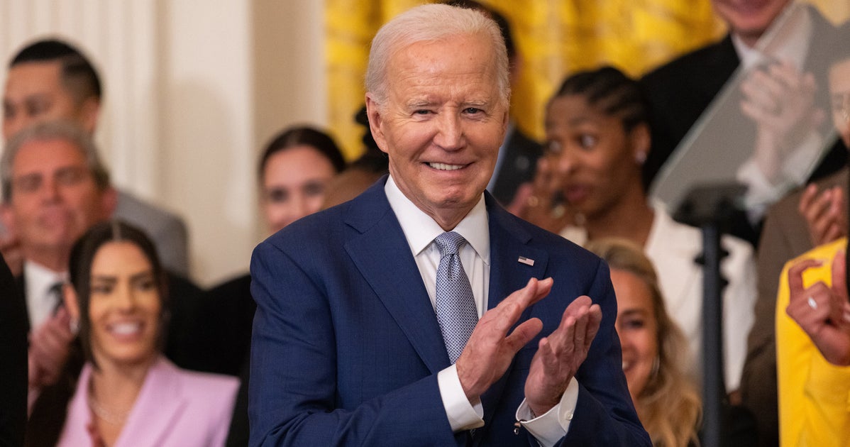 Joe Biden Goofs In Praising Candace Parker As WNBA Champs Visit White House