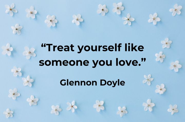 A quote on self-love by Glennon Doyle.