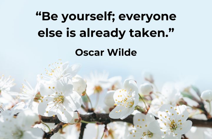 A quote on being yourself by Oscar Wilde