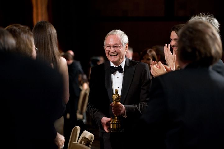 In this file photo, Honorary Award recipient Roger Corman accepts his award during the 2009 Governors Awards in the Grand Ballroom at Hollywood & Highland on November 14, 2009 in Hollywood, California. (Photo by Michael Yada/A.M.P.A.S. via Getty Images)