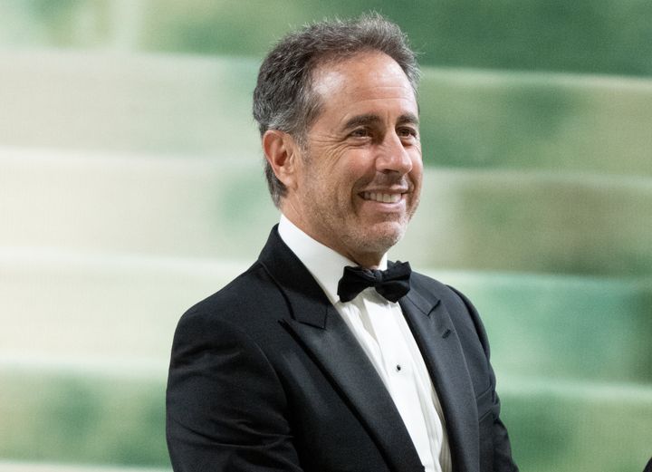 Jerry Seinfeld attends the 2024 Met Gala on May 6. He was met with boos while attending Duke University's commencement as its main speaker on Sunday.