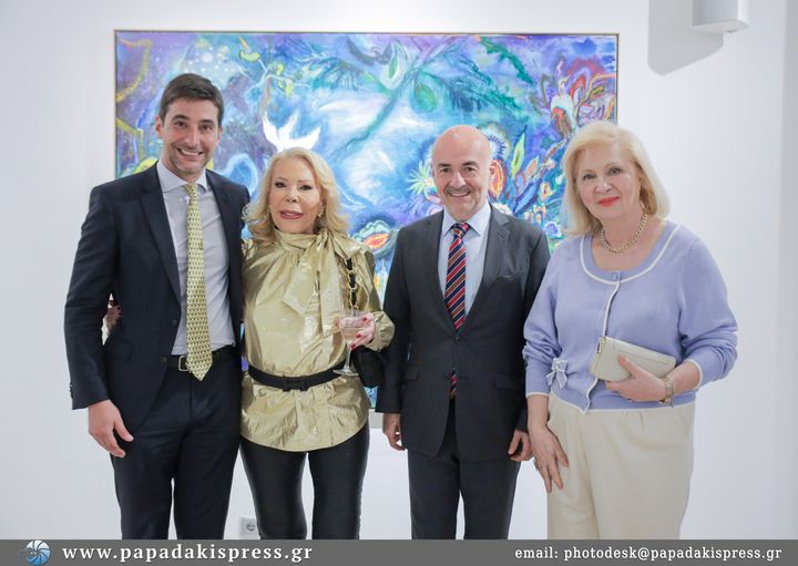 Luis Azpisu πρέσβης της Αργεντικής, Μarina Tchomlekdjoglou, Nicolas Pazman σύμβουλος πρεσβείας Αργεντινής, Ειρήνη Βασιλοπούλου.