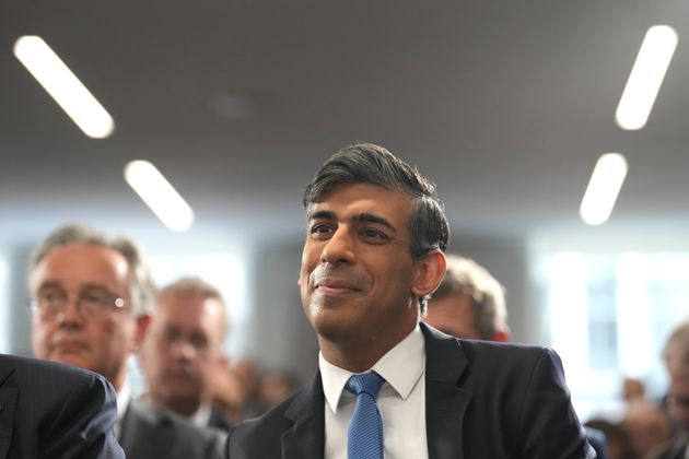 Rishi Sunak prior to making a speech on national security at the Policy Exchange.