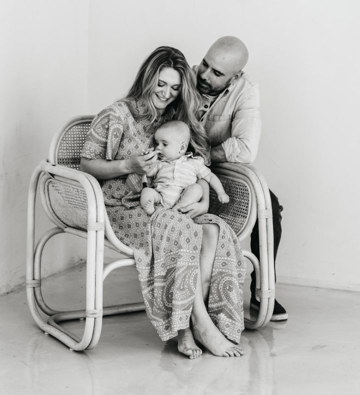 The author, his wife Jenna and their son.