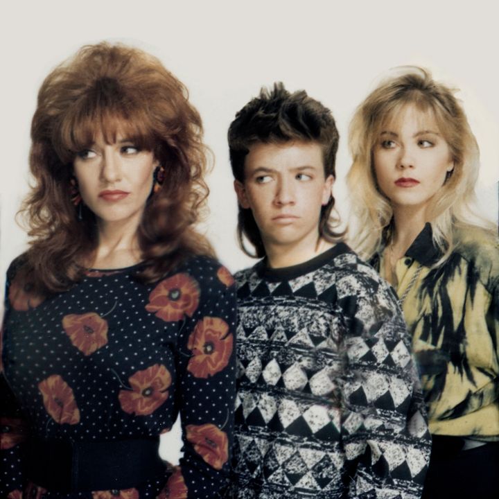 Christina Applegate, on right, with her "Married... With Children" co-stars Katey Sagal and David Faustino in 1987. 