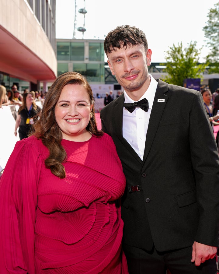 Richard with co-star Jessica Gunning on the TV Baftas red carpet over the weekend