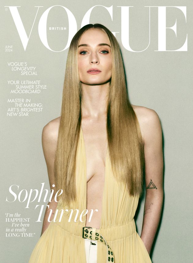 Sophie Turner on the cover of British Vogue