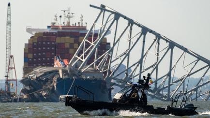 Dali Crew Still Stuck On Container Ship After Baltimore Bridge Collapse