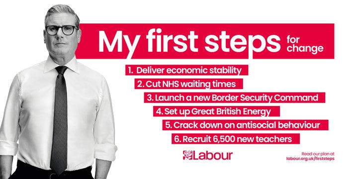 Starmer's pledge card