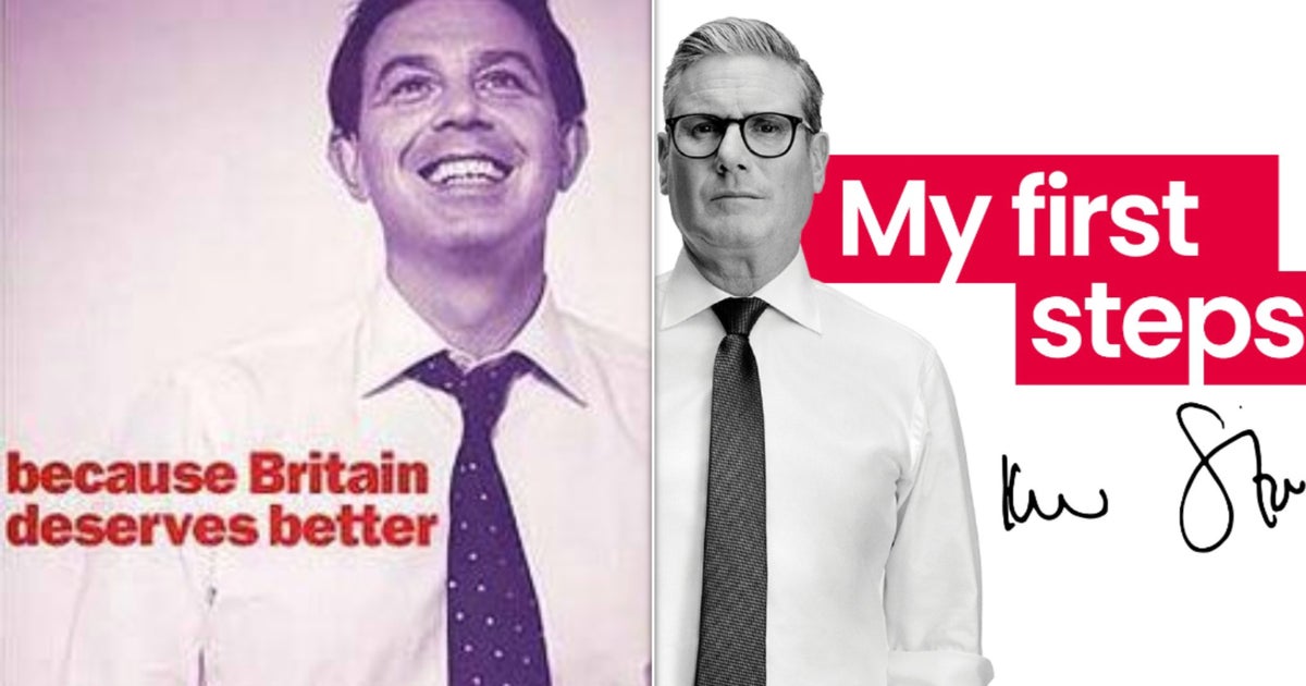 Keir Starmer's Photoshoot Echoes Tony Blair Poster Image | HuffPost UK
