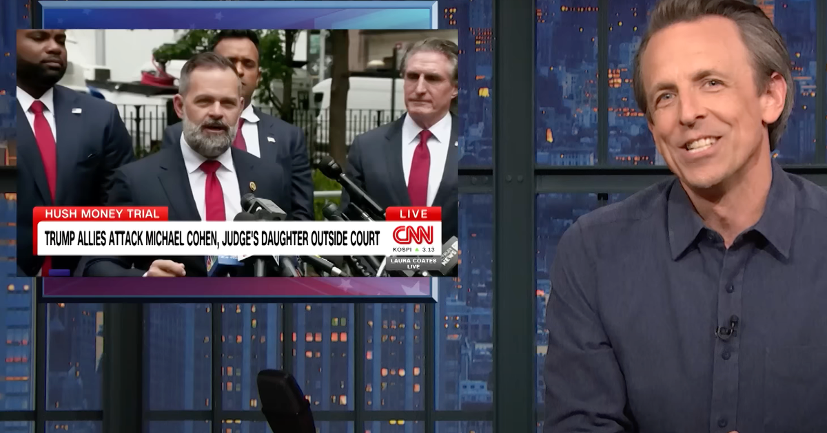 Seth Meyers Deploys Perfect Nicknames For Trump’s Same-Dressed Trial Stooges