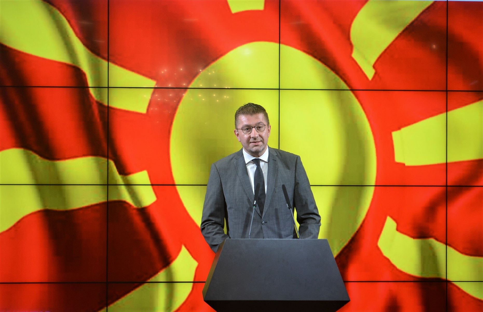 Chairman of VMRO-DPMNE Hristijan Mickoski