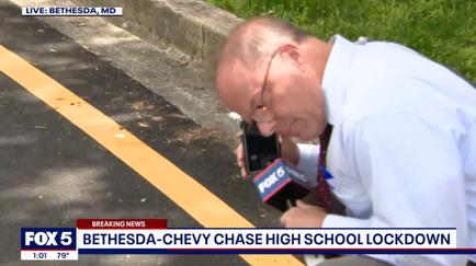 Watch A D.C. TV Reporter Cover A School Lockdown While His Son Is Still Inside