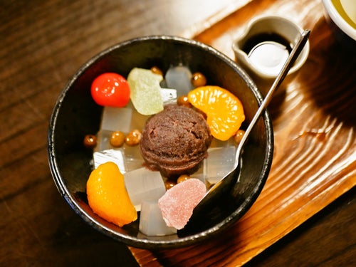 朝ドラ「虎に翼」で寅子たちが美味しそうにいただく、あんみつ。モデル 