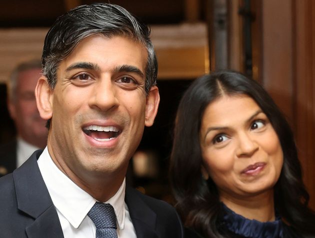 Rishi Sunak and his wife Akshata Murthy are now in 245th place on The Sunday Times Rich List.
