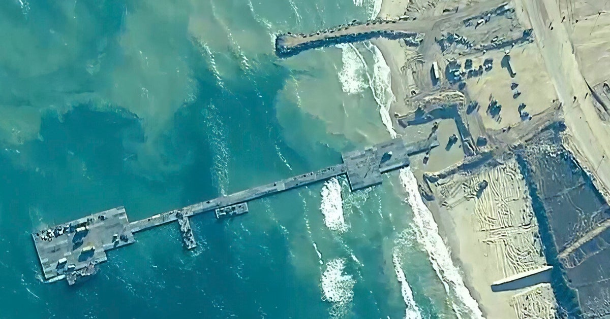 1st Aid Shipment Has Been Driven Across Newly Built Pier Into Gaza Strip, U.S. Says 1st Aid Shipment Has Been Driven Across Newly Built Pier Into Gaza Strip, U.S. Says