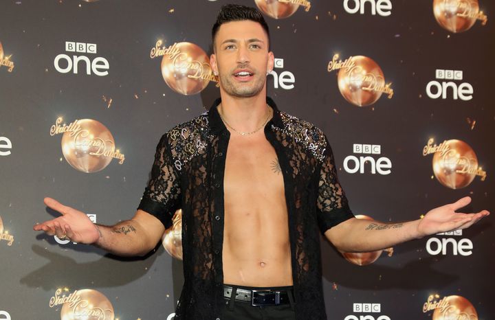 Giovanni Pernice at the Strictly launch in 2018
