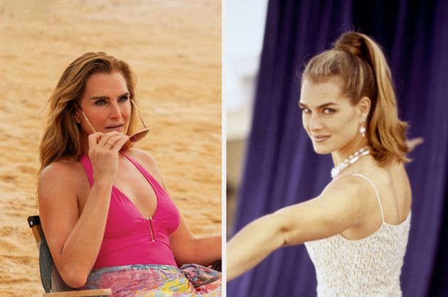 Brooke Shields in Mother Of The Bride (left) and Suddenly Susan (right)