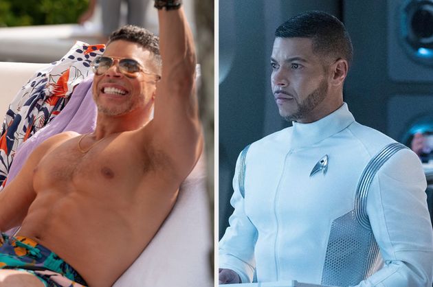 Wilson Cruz in Mother Of The Bride (left) and Star Trek: Discovery (right)