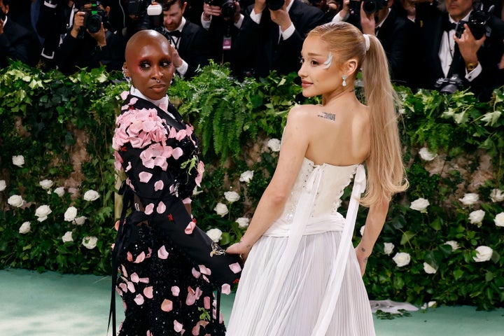 Cynthia Erivo and Ariana Grande at the 2024 Met Gala